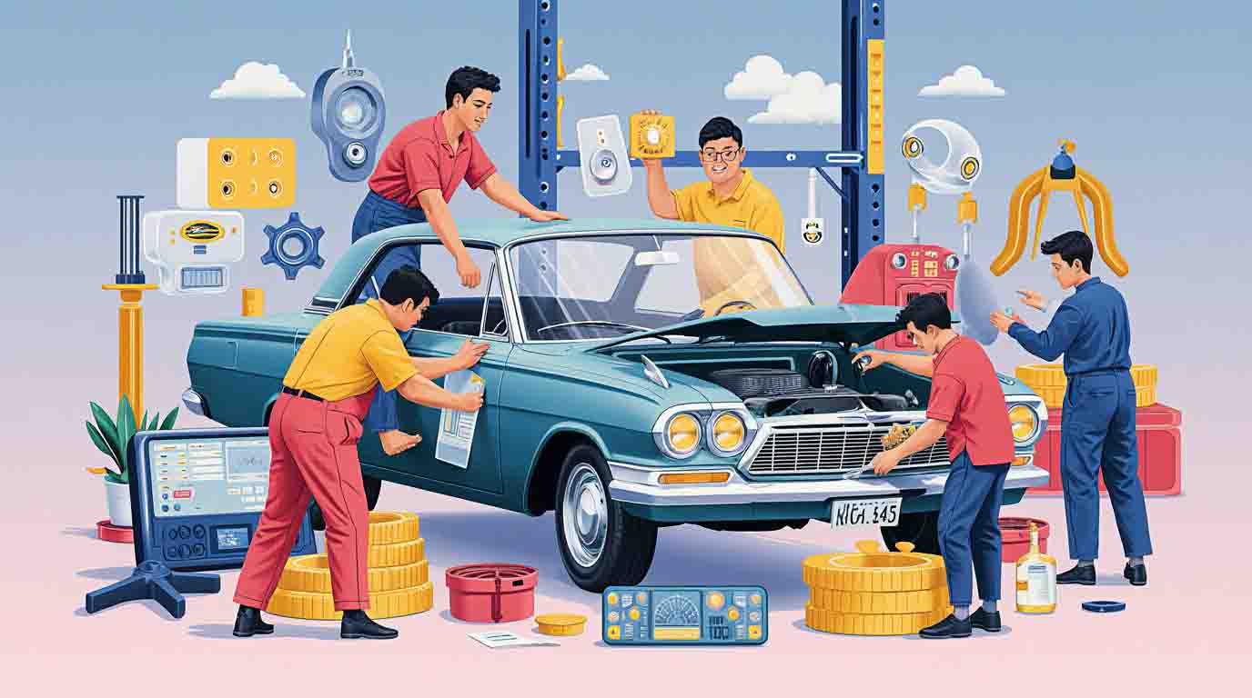 moderniser une vieille voiture avec la technologie